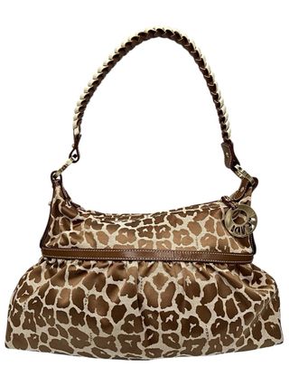 Borsa Chef Fendi in tessuto leopardato marrone