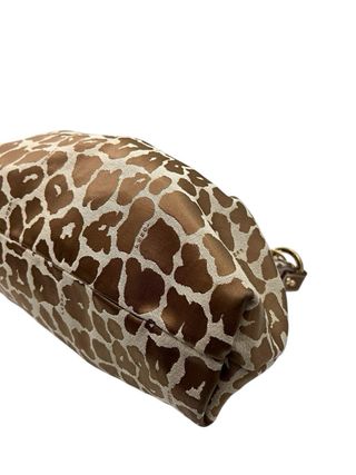 Borsa Chef Fendi in tessuto leopardato marrone