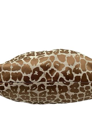 Borsa Chef Fendi in tessuto leopardato marrone