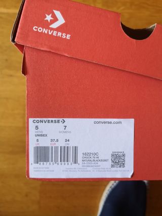 Converse All Star blancas 37,5
