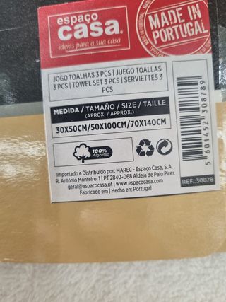Jogo de toalhas Pierre Cardin - 3 peças