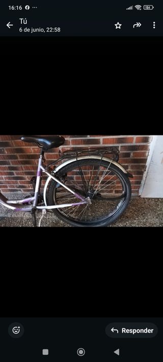 Bicicleta paseo cesta 