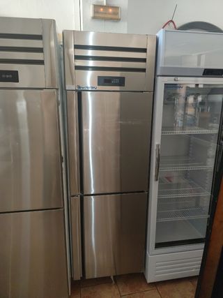 Congelador Acero Inox 2 Puertas