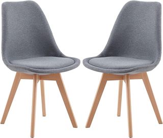 2 sillas comedor - Gris 