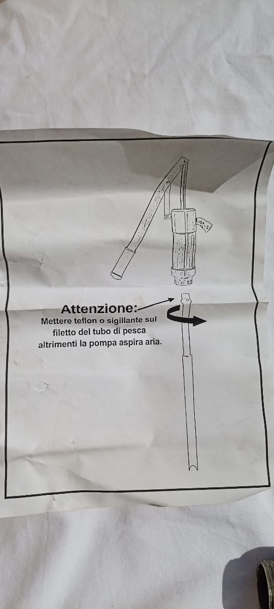 Pompa olio manuale COSME