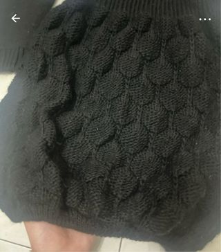 Vestito lana nero tg S - nuovo
