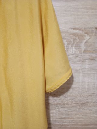 Blusa Vintage manga corta mostaza 
