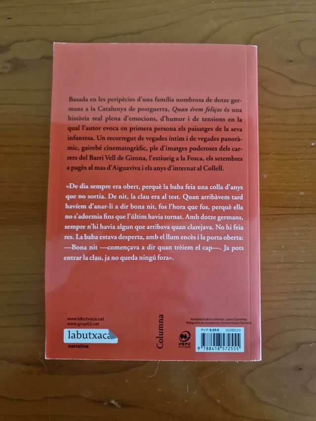 Quan érem feliços: Premi Josep Pla 2012