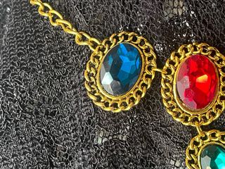 Gargantilla dorado multicolor vintage