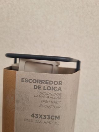 Escorredor Loiça - Beige/Preto 43x33cm