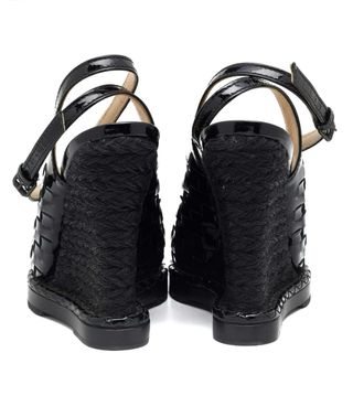 Sandalias de cuña en charol de Bottega Veneta – 37