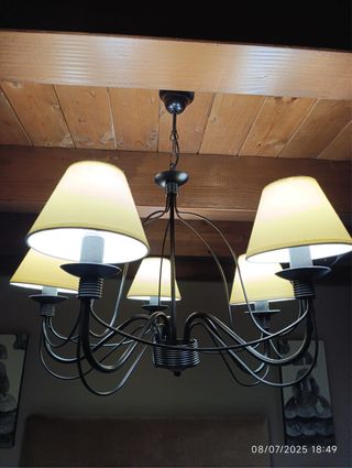 Lampara araña 6 luces - Moderna