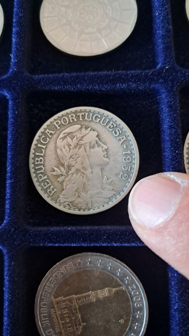 Moeda 1 Escudo Portugal 1952