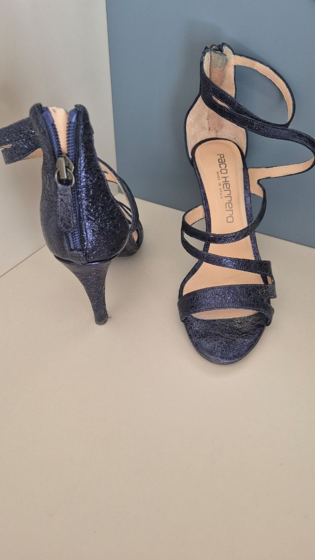 Sandalias Paco Herrero azul marino