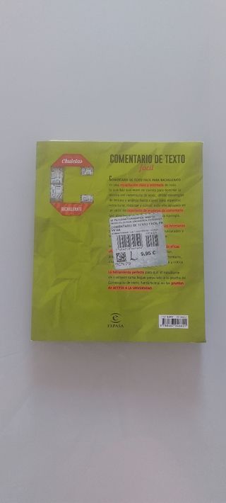 Comentario de texto fácil para bachillerato