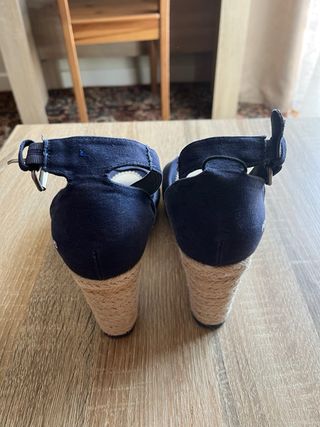 Sandalias cuña Pepe Jeans azul
