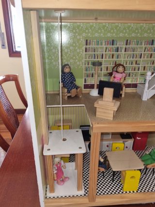 Casita Muñecas Madera 3 plantas