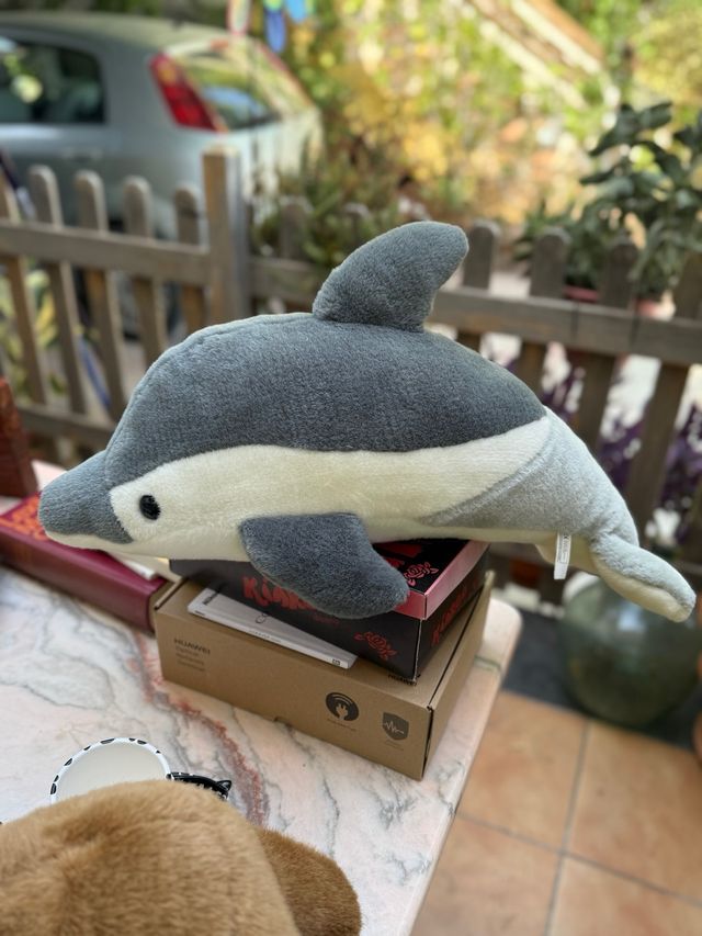 Peluche delfín y orca