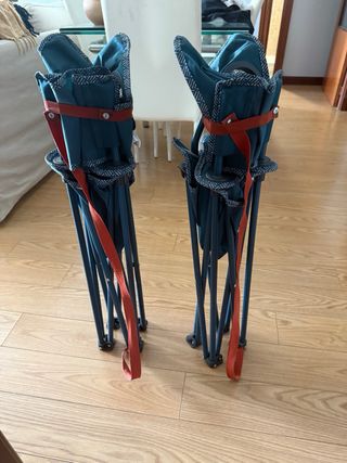 2 Sillas plegables camping