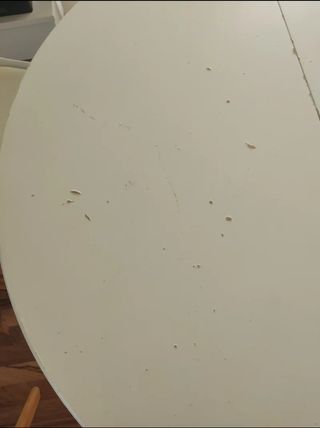 Mesa redonda Ikea 110cm blanca extensible