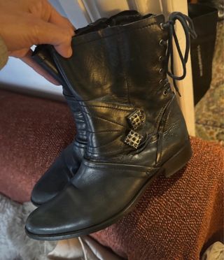 Botines,botas, piel ,36/37