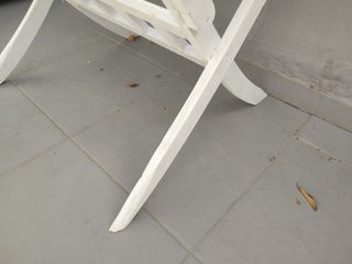 Mesa cristal y teca - exterior