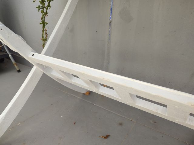 Mesa cristal y teca - exterior