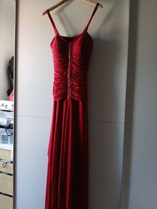 Vestido rojo fiesta largo 