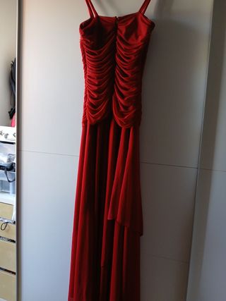 Vestido rojo fiesta largo 