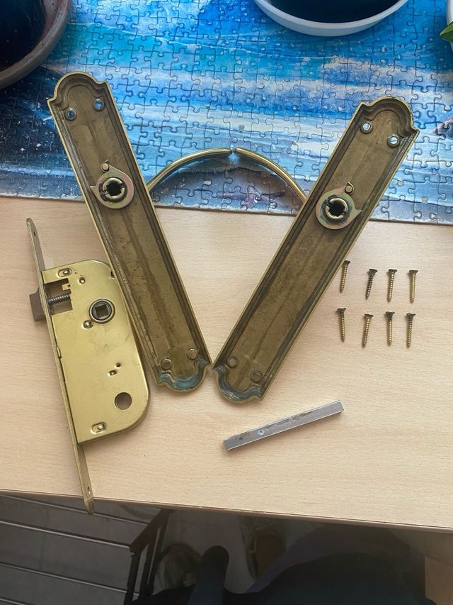 Manillas puertas doradas