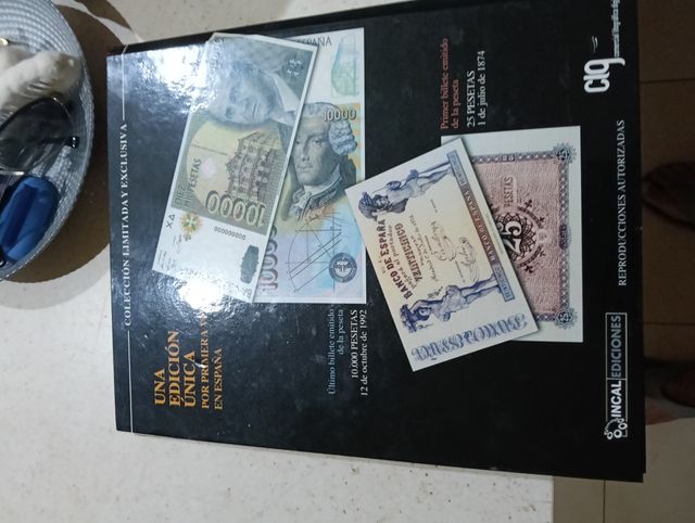 Libro billetes antiguos España