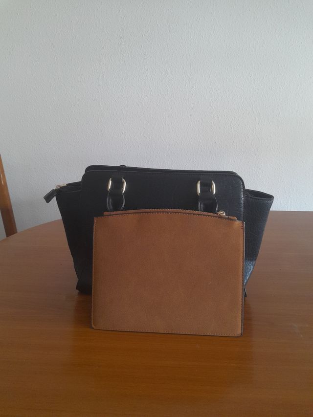 Bolso negro y marrón - Nuevo sin estrenar