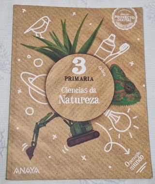 Libro texto Ciencias da Natureza 3 primaria Anaya.