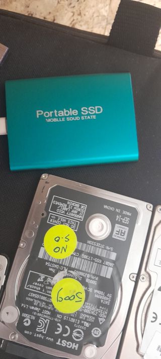 Lote 5 discos duros - HDD y SSD