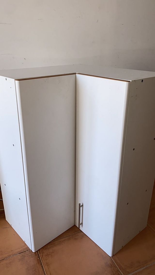 Rinconera blanca para cocina u otra habitación