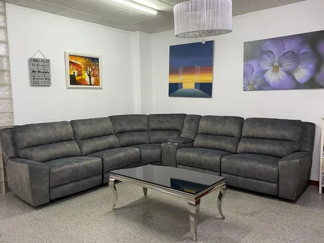 Sofá rinconera gris - como nuevo