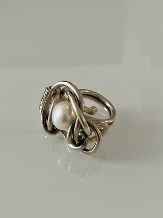 Anillo Hago Plata 925 - Perla