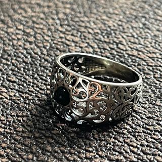 Anillo plata 925 y azabache