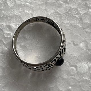 Anillo plata 925 y azabache