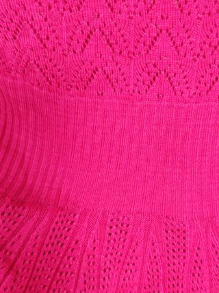 Vestido rosa punto - Talla M