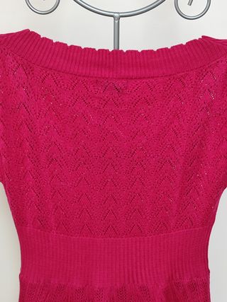 Vestido rosa punto - Talla M