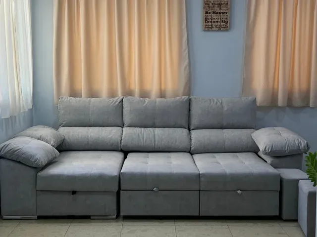 Sofá cama gris - Chaiselongue