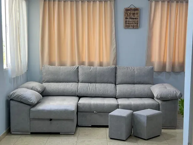 Sofá cama gris - Chaiselongue