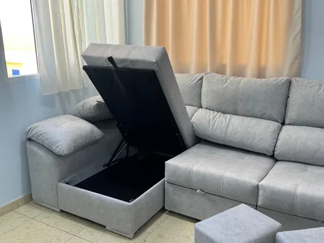 Sofá cama gris - Chaiselongue
