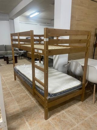 Litera madera niños - marrón