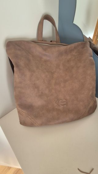 Mochila marrón mujer