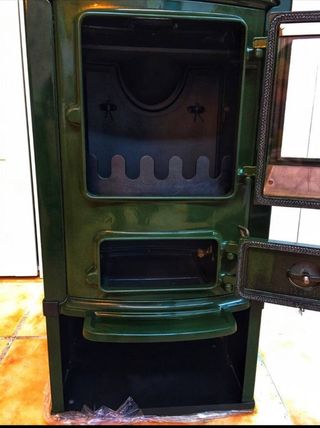 Estufa de leña hierro fundido scandia 6314 nueva