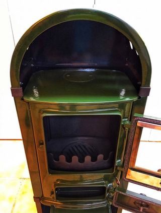 Estufa de leña hierro fundido scandia 6314 nueva