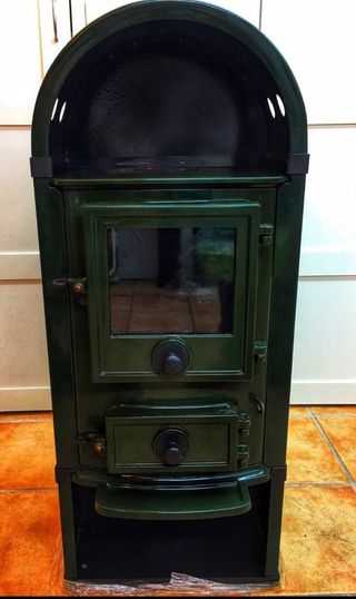 Estufa de leña hierro fundido scandia 6314 nueva
