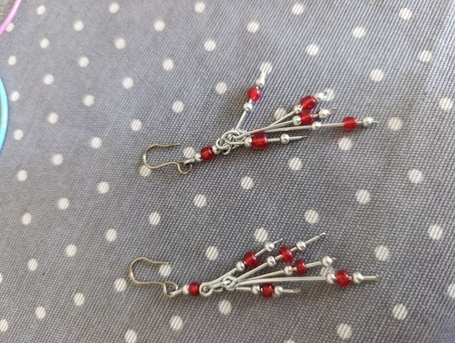 Lote de 4 pares de pendientes largos